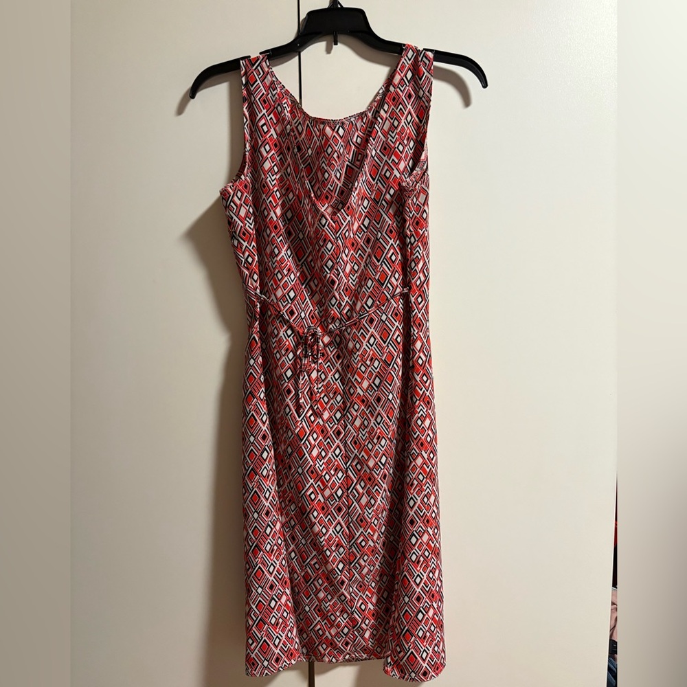 Anise size M Geometric Red Sleeveless Dress - Picture 6 of 8